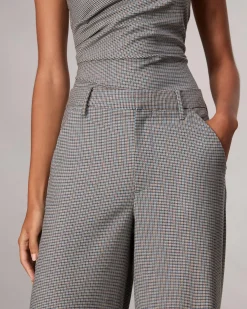 Clearance Andi Full-Length Plaid Pant Women Pants