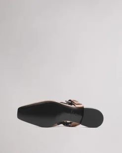Online Astra Leather Slingback Women Flats