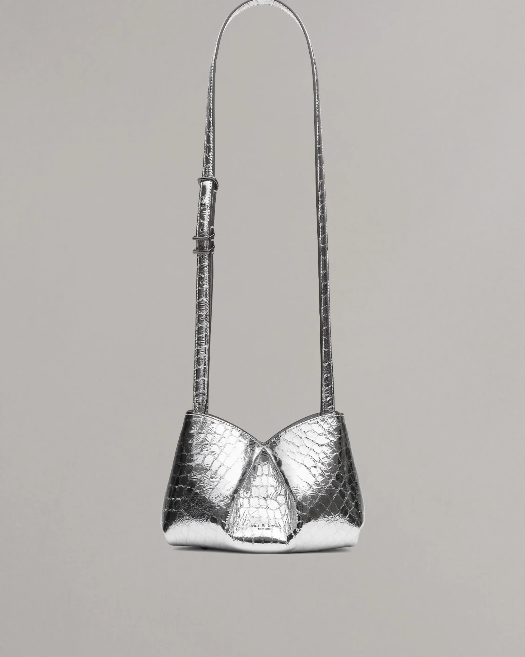 Fashion Bloom Small Embossed Metallic Leather Crossbody Bag Women Handbags