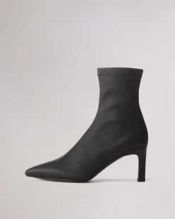 Clearance Britt Leather Boot Women Heels
