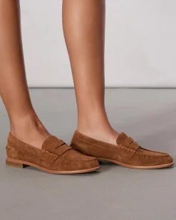 Cheap Carter Suede Loafer Women Flats