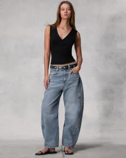 Clearance Charlie Ankle Barrel-Leg Jean Women Jeans