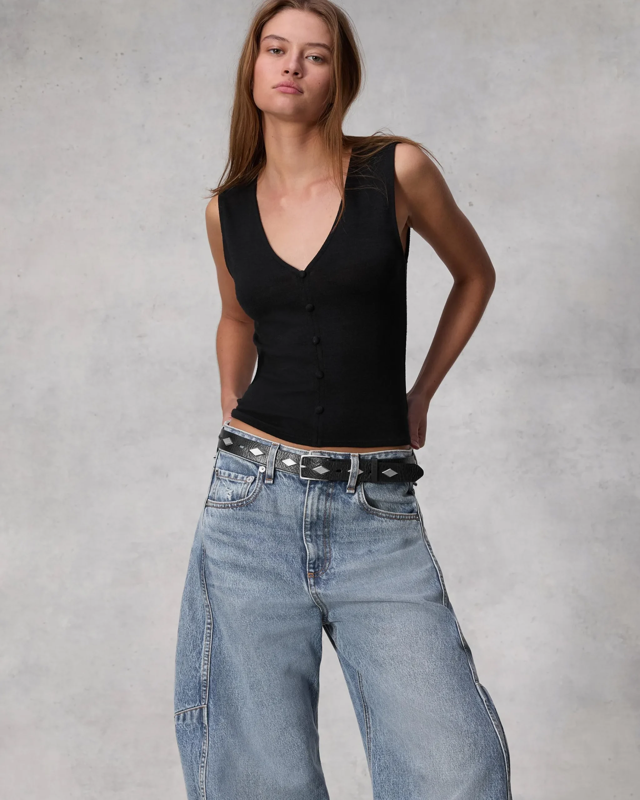 Clearance Charlie Ankle Barrel-Leg Jean Women Jeans