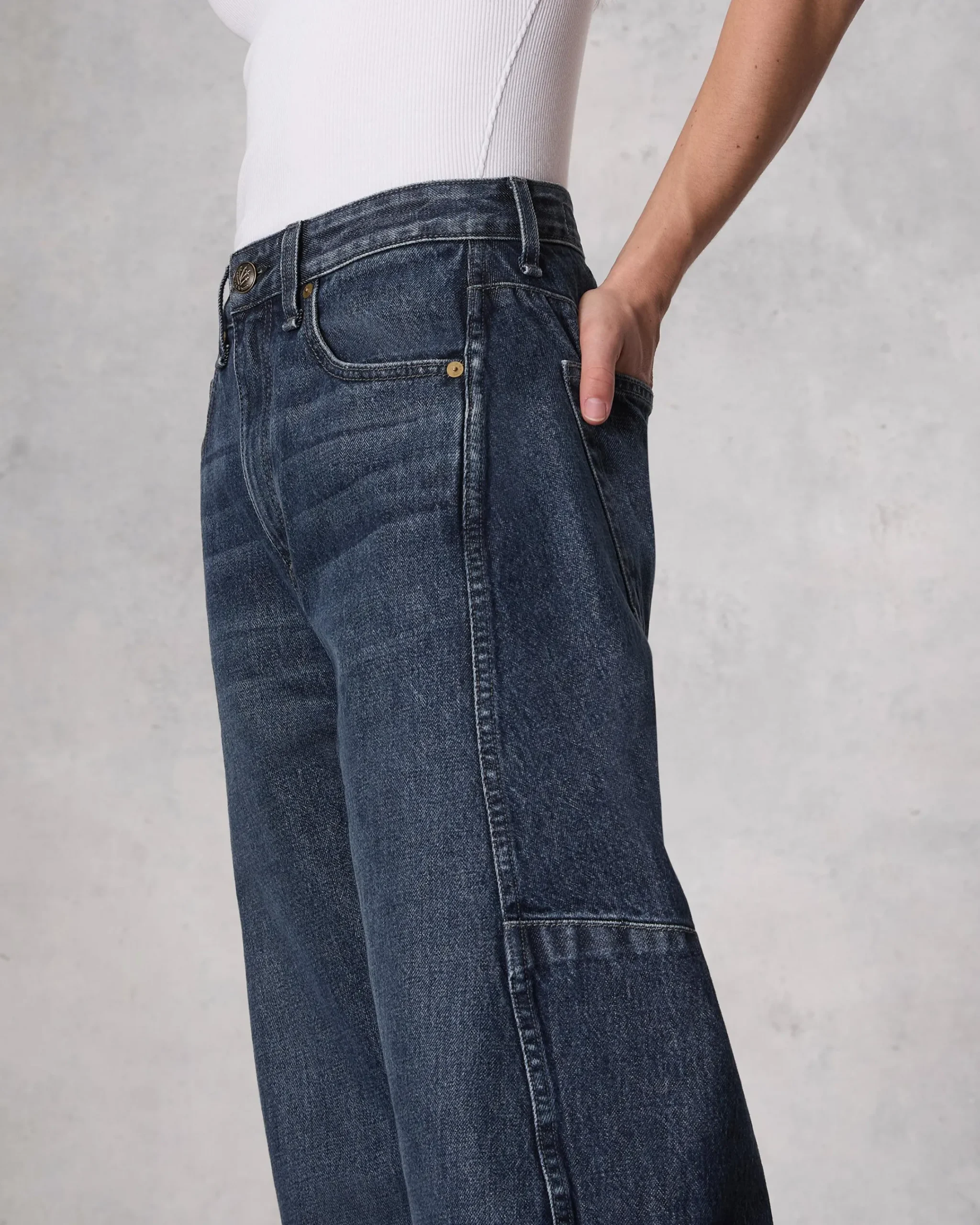Best Sale Charlie Ankle Barrel-Leg Jean Women Jeans