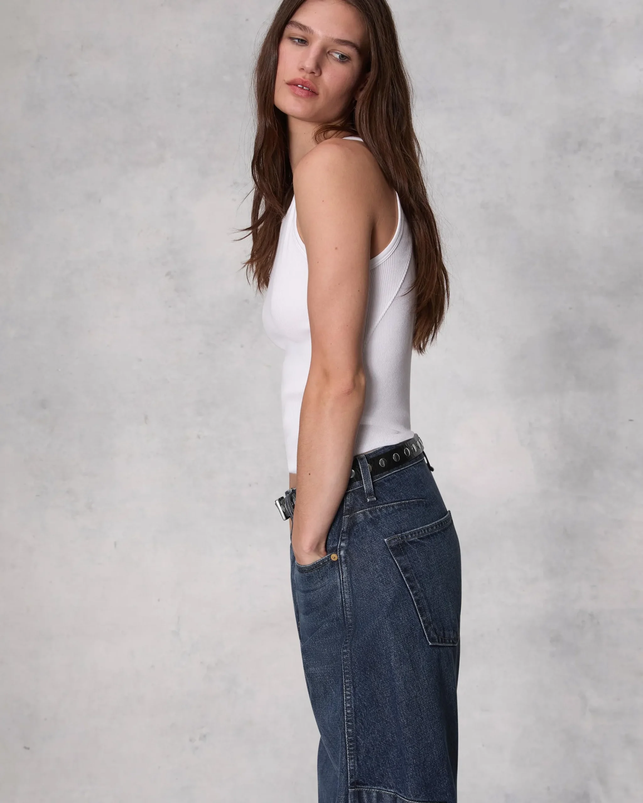 Best Sale Charlie Ankle Barrel-Leg Jean Women Jeans