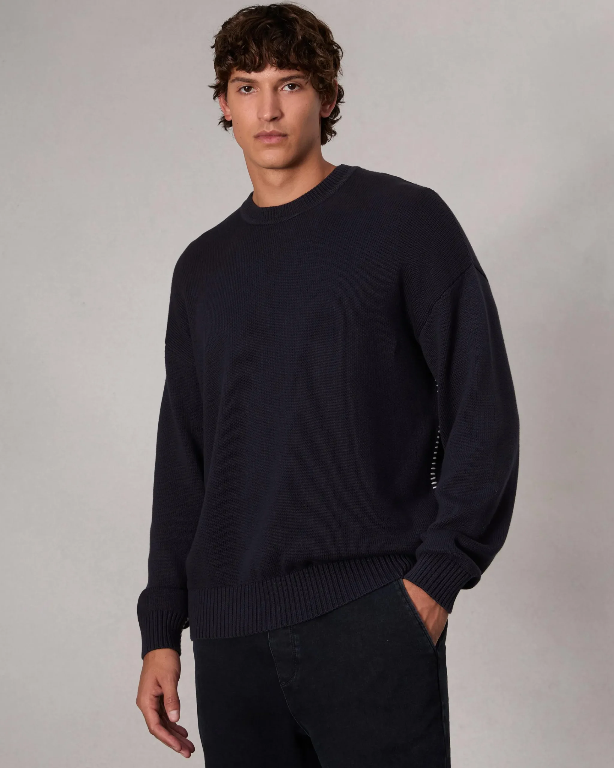 Clearance Clarkson Relaxed Fit Cotton Sweater Sweaters