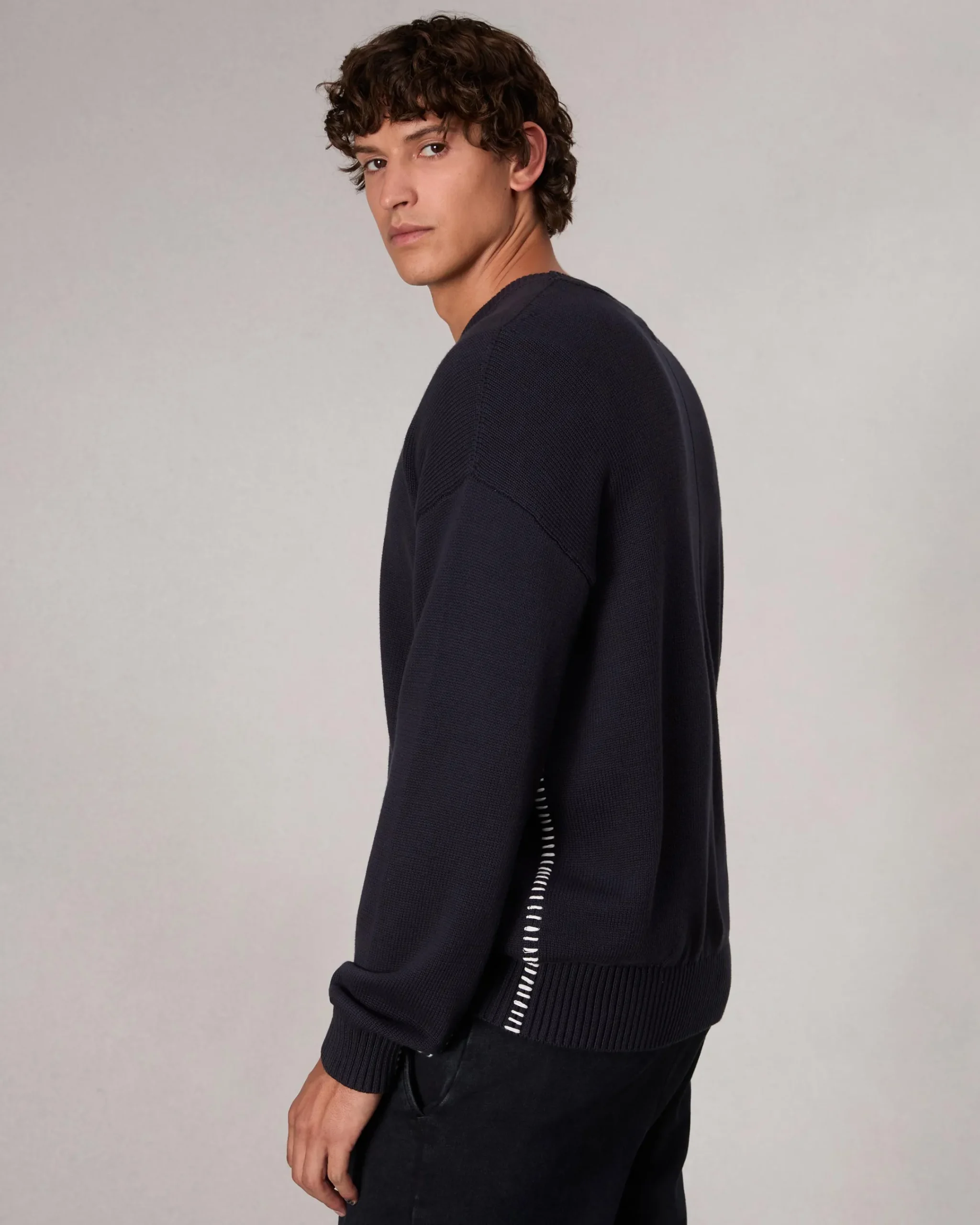 Clearance Clarkson Relaxed Fit Cotton Sweater Sweaters