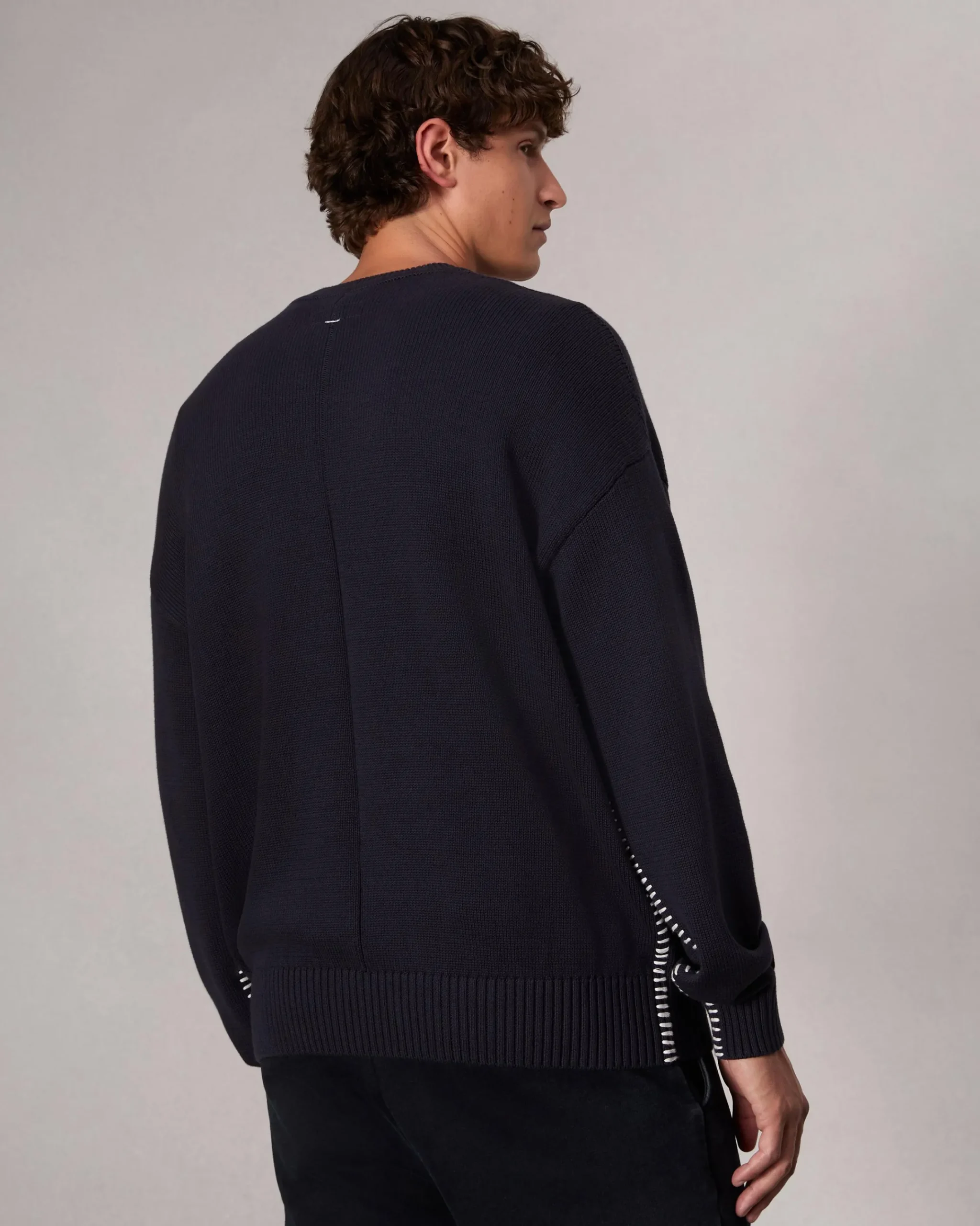 Clearance Clarkson Relaxed Fit Cotton Sweater Sweaters