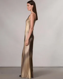 Cheap Daisy Satin Maxi Dress Women Dresses & Skirts