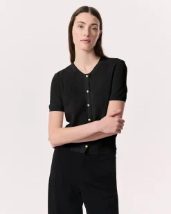 Discount Dina Cotton-Blend Cardigan Women Sweaters & Sweatshirts