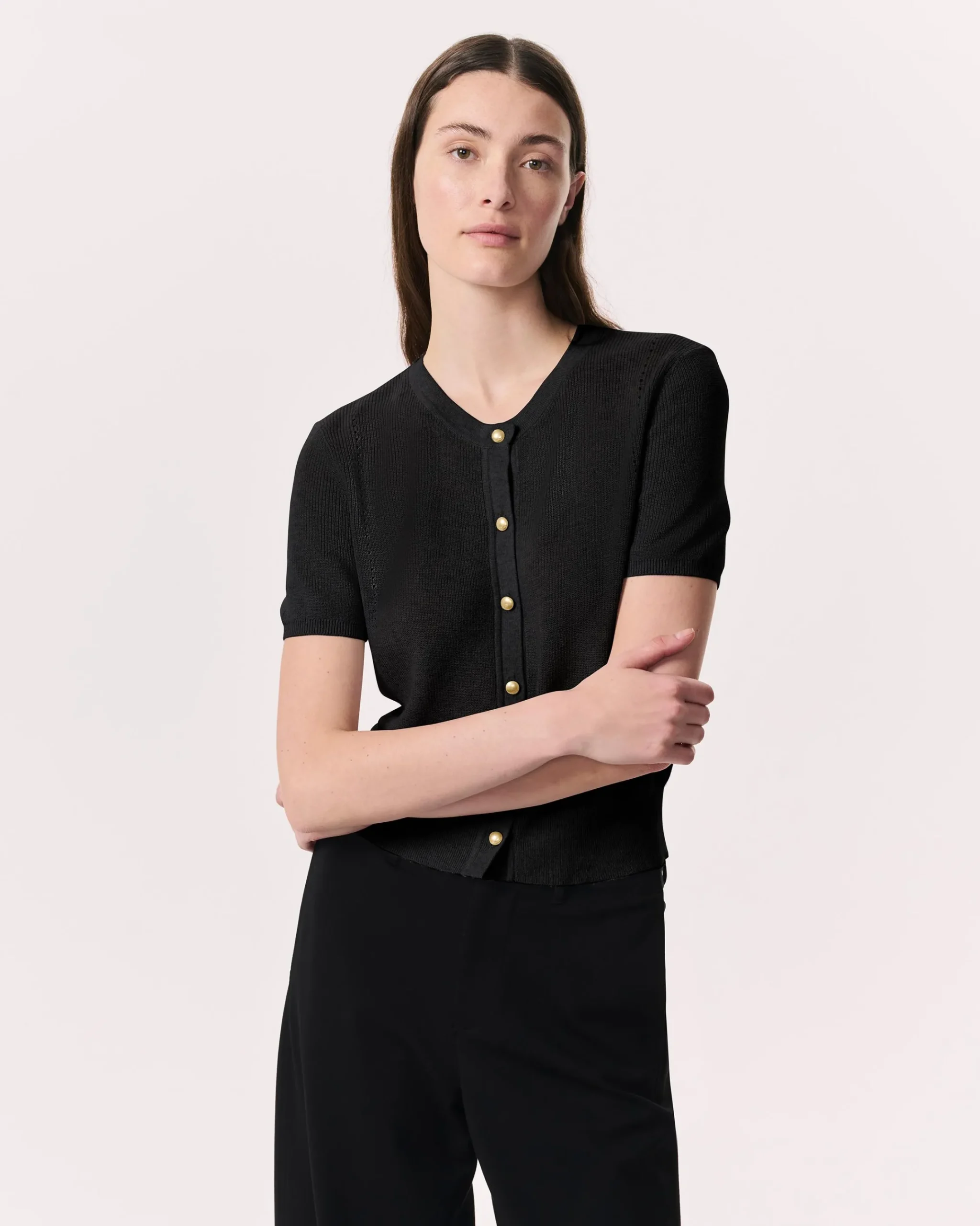 Discount Dina Cotton-Blend Cardigan Women Sweaters & Sweatshirts