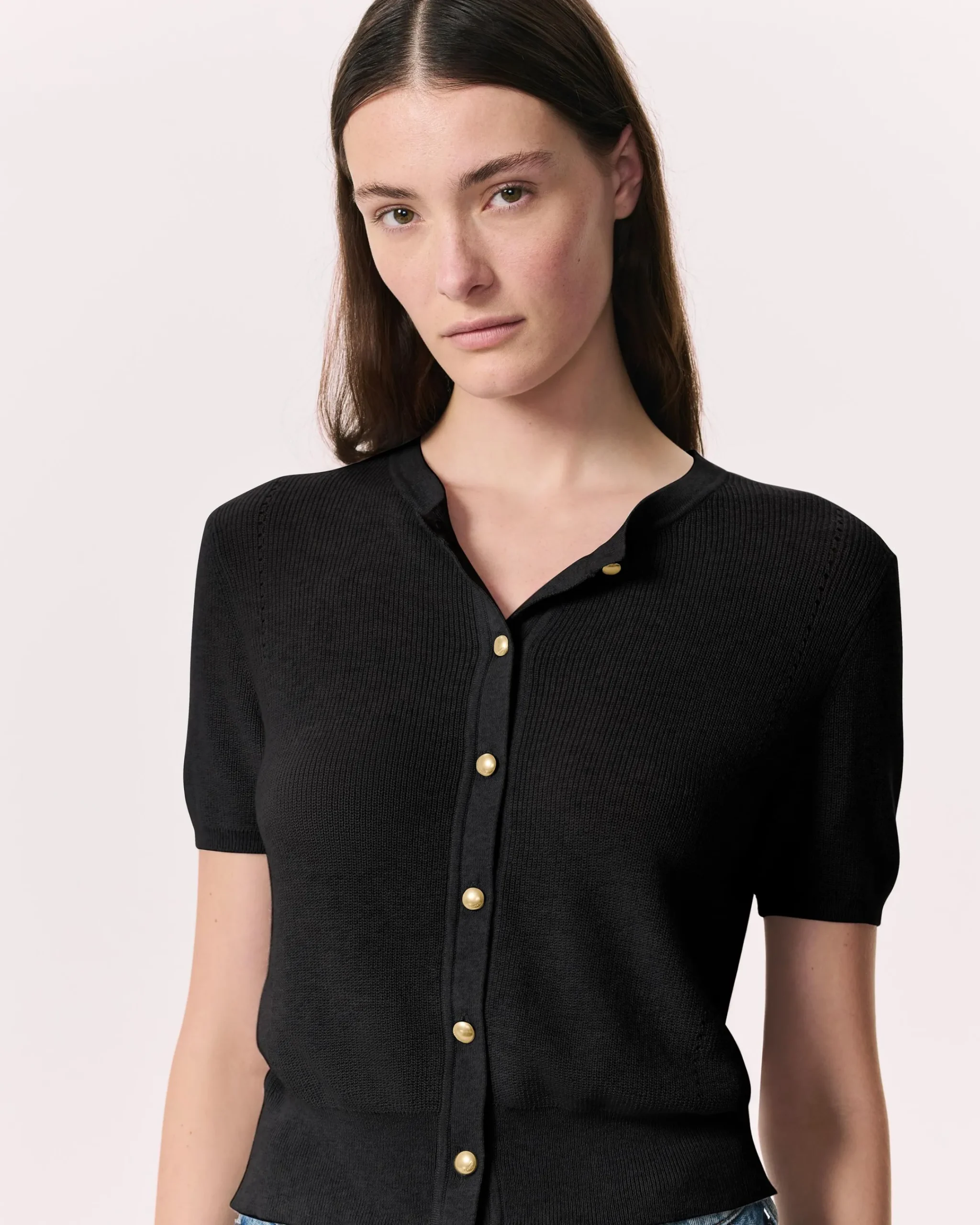 Discount Dina Cotton-Blend Cardigan Women Sweaters & Sweatshirts