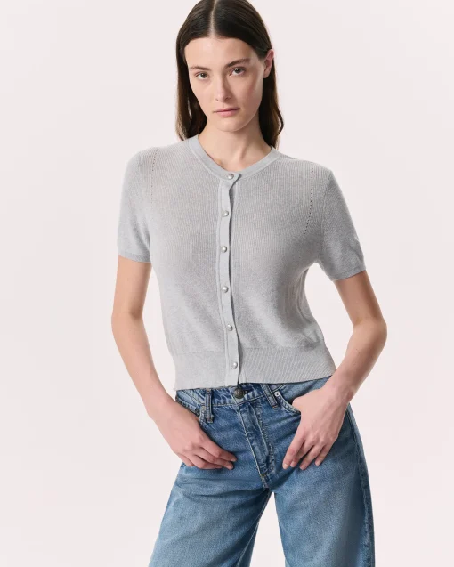 Discount Dina Cotton-Blend Cardigan Women Sweaters & Sweatshirts