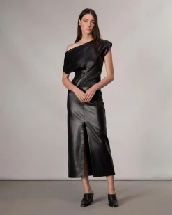 Online Eleanor Faux Leather Dress Women Dresses & Skirts