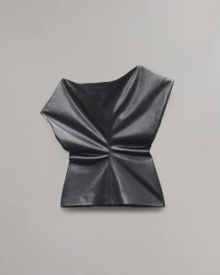Store Eleanor Faux Leather Top Women Shirts & Tops
