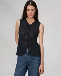 New Elisa Cotton Vest Women Blazers & Vests