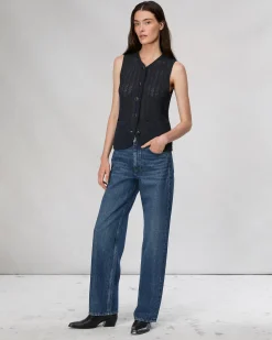 New Elisa Cotton Vest Women Blazers & Vests