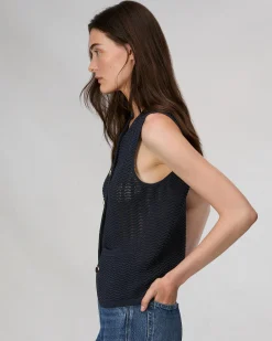 New Elisa Cotton Vest Women Blazers & Vests