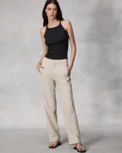 Online Essential Rib String Tank Women T-Shirts