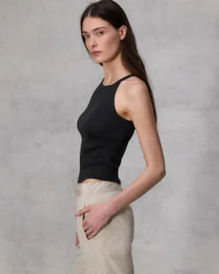 Online Essential Rib String Tank Women T-Shirts