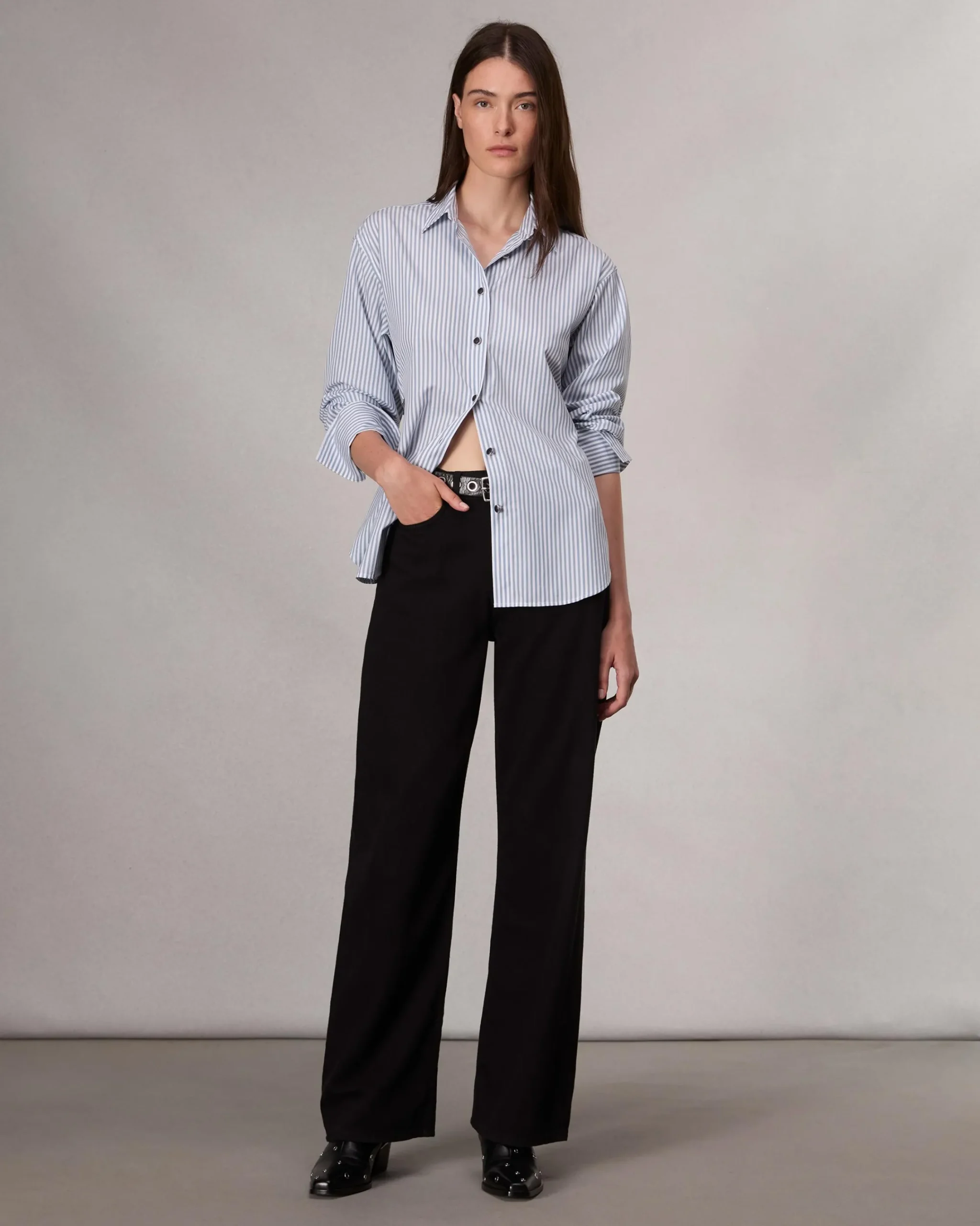 Cheap Eve Striped Shirt Women Shirts & Tops
