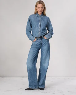 Outlet Featherweight Logan Wide-Leg Jean Women Jeans