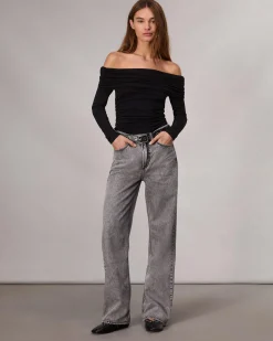 Discount Featherweight Wide-Leg Logan Jean Women Jeans