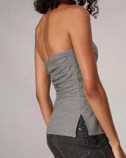 New Genevieve Plaid Top Women Shirts & Tops