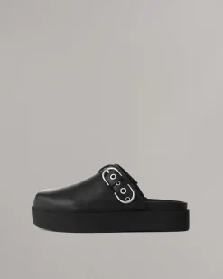 Store Geo Platform Mules Women Flats