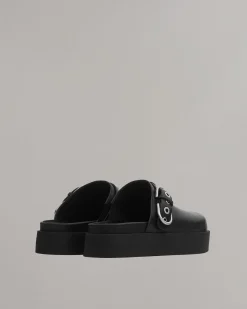 Store Geo Platform Mules Women Flats
