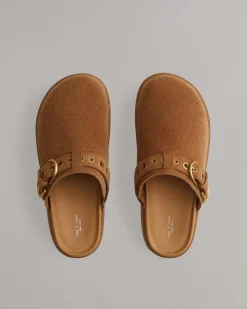 Hot Geo Suede Platform Mules Women Flats