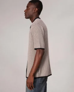 Clearance Harvey Knit Camp Shirt Shirts