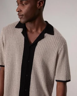 Clearance Harvey Knit Camp Shirt Shirts