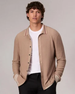 Online Harvey Knit Shirt Sweaters