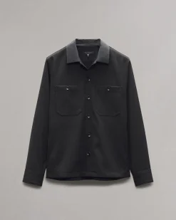 Store Hyde Striped Shirt Jacket Jackets & Coats