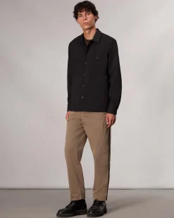 Store Hyde Striped Shirt Jacket Jackets & Coats