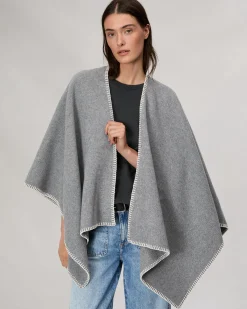 Sale Ingrid Wool Poncho Women Scarves & Ponchos