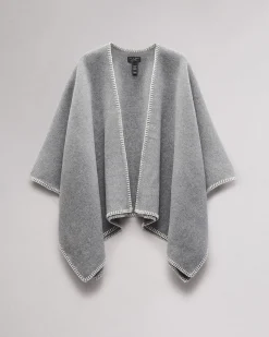 Sale Ingrid Wool Poncho Women Scarves & Ponchos