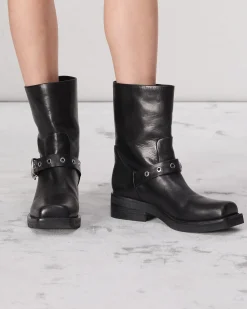 Hot Jax Moto Buckle Boot Women Boots