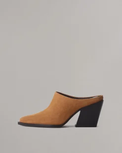 Cheap Joni Suede Mule Women Heels