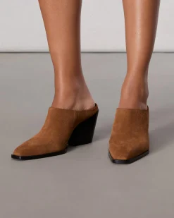 Cheap Joni Suede Mule Women Heels