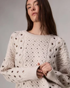 Best Kat Cable-Knit Sweater Women Sweaters & Sweatshirts