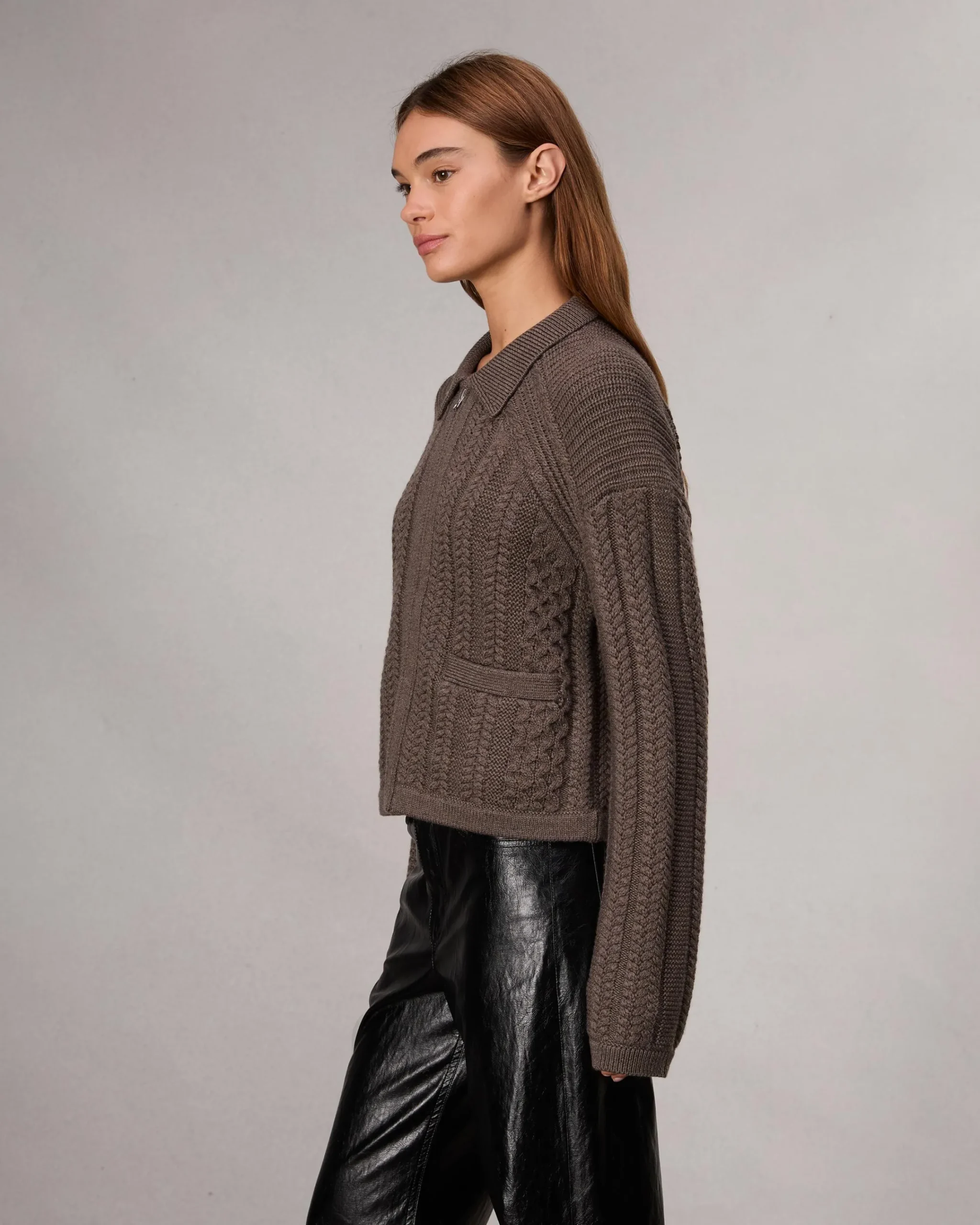 Best Kerry Cable-Knit Cardigan Women Sweaters & Sweatshirts