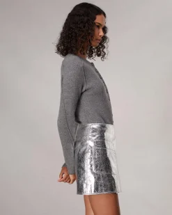 Clearance Kyla Faux Leather Skirt Women Dresses & Skirts