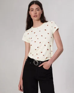 Hot Ladybug Cotton Tee Women T-Shirts