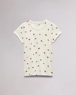 Hot Ladybug Cotton Tee Women T-Shirts