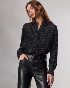 Online Lila Patterned Shirt Women Shirts & Tops