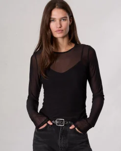 Sale Luca Mesh Layered T-Shirt Women Shirts & Tops