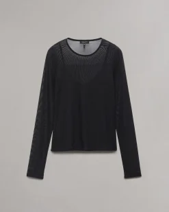 Sale Luca Mesh Layered T-Shirt Women Shirts & Tops