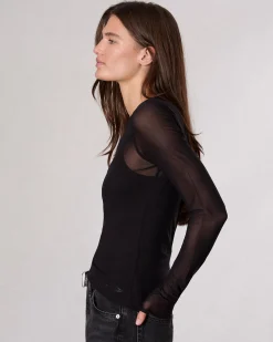 Sale Luca Mesh Layered T-Shirt Women Shirts & Tops